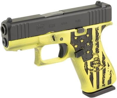 Glock 43X Gen 5 "Gadsden" 9mm 3.4" Barrel 10-Rounds - $495.75