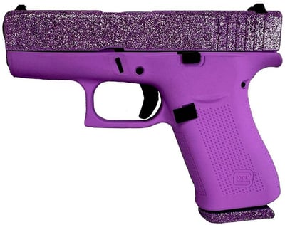 Glock 43X MOS 9mm Optic Ready Semi-Auto Pistol with Lux Purple Glitter Finish - $629.99 (Free S/H on Firearms)