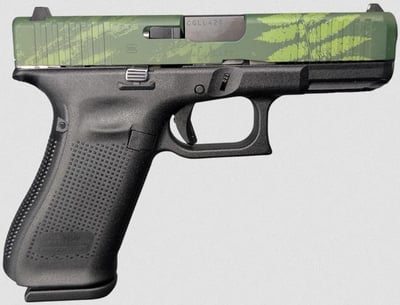 Glock 45 V Island Camo 9mm 4″ barrel Black-Blk/Grn Slide FXD 3-17RD MAGS - $564.21