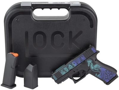 Shark Coast Tactical Glock 43X MOS, 9mm, 3.41" Barrel, Peacock Cerakote Finish - $608.04 (Free S/H on Firearms)