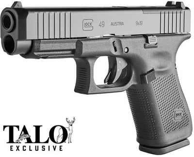 Glock 9mm G49 MOS w/FS 4.5" Barrel Black G19 / G17 TALO 15 Rounds - $575.99 