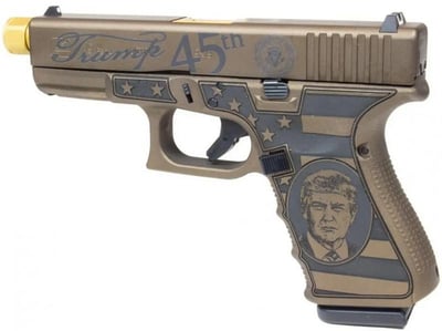 Glock Compact G19 Gen3 "Trump" Austria 9mm 4.6" 15-Rd Threaded Barrel Fixed Sights - $799.99