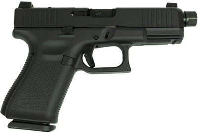 Glock V-Series Model 19 Black Cerakote Handgun 9mm Luger 15rd Magazines (3) 4.6″ Threaded Barrel Black Austria Made - $703.79