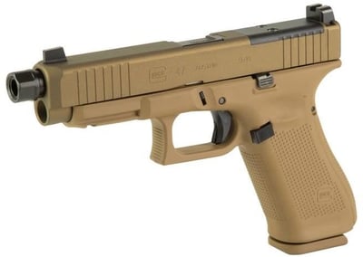 Glock 47X M.O.S. Flat Dark Earth 9mm 4.49" Threaded Barrel 17-Rounds - $835 