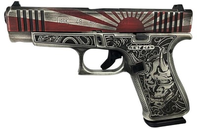 Glock 48 Gen 5 Custom "Rising Sun" Red 9mm 4.17" Barrel 10-Rounds - $899.99