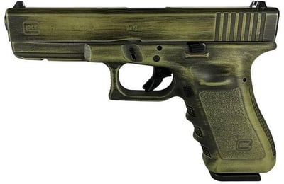 Glock 17 Gen 3 Custom "Bazooka Green Destressed" 9mm 4.49" Barrel 17-Rounds - $689.99