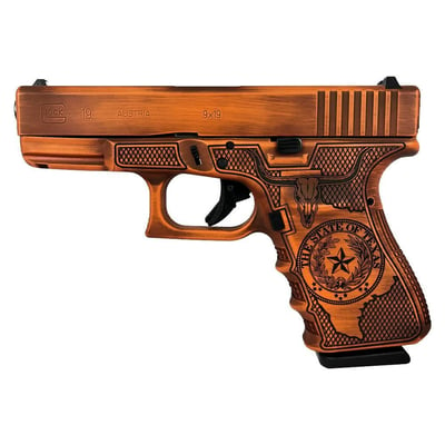 Glock 19 Gen 3 "Texas Orange" 9mm 4.02" Barrel 15-Rounds - $461.69