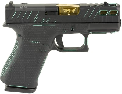 Glock 43X MOS Robin's Egg Blue / Black 9mm 3.4" Barrel 10-Rounds - $653.74 