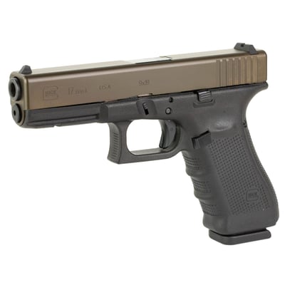 Glock 17 Gen4 Black / Bronze 9mm 4.49" Barrel 17-Rounds 3 Mags - $492.95 (E-Mail Price) 