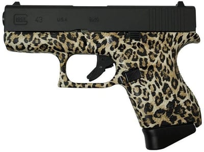 Glock 43 Custom “Leopard Print” Handgun 9mm Luger 6rd Magazines (2) 3.4″ Barrel USA - $509.99 