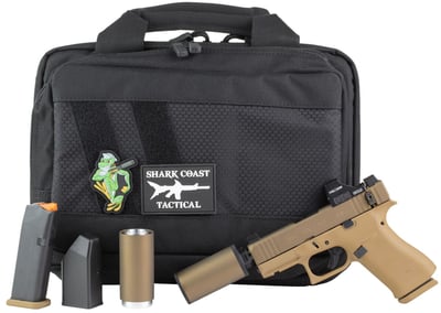 Glock 43X Hush Puppy 9mm 3.92" Barrel 10-Rounds Includes Hush Puppy Project Model 2 Suppressor, Holosun 407K Red Dot - $1585.51 