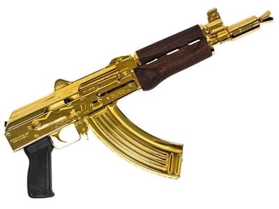 *Very Limited* Zastava PAP92 Pistol 24 carat gold Walnut AK47 Pistol - $5499.0 