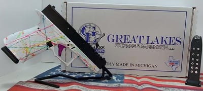 USED Great Lakes Firearms 19 Striker 9mm 4" 15rd - Black & Splatter Paint - $289.99