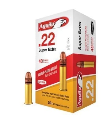 Aguila .22 LR High Velocity 40-Gr. Solid Point 50 Rnds - $34.99 (Free S/H over $75, excl. ammo)