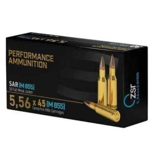 ZSR Ammo 5.56 NATO 62 Grain FMJ Green Tip M855 30 Rounds