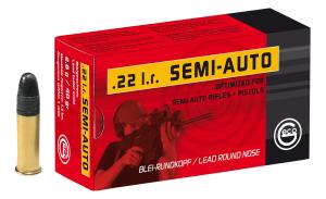 GECO Semi-Auto Ammunition .22 LR 40 Grain LDRN 1148 fps 50 Rounds