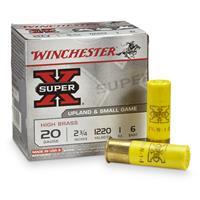 Winchester Super-X High Brass Ammo 20 Gauge 2-3/4" 1 Oz #7.5 Shot - 20 Gauge 2-3/4" 1 Oz #7.5 Shot 25/Box 0020892000230