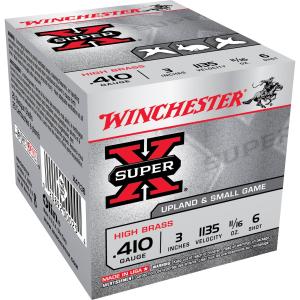 Winchester Super-X High Brass Ammo 410 Bore 3" 11/16 Oz #6 Shot - 410 Bore 3" 11/16 Oz #6 Shot 25/Box 0020892000254