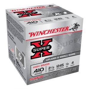 Winchester Super-X High Brass Game Loads, .410 Gauge, 2 1/2", 1/2 oz., 25 Rounds 0020892001008