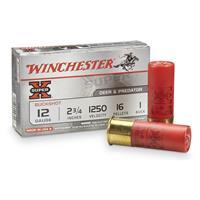 Winchester Super-X 12 Gauge Shotgun Ammo - 12 Gauge 2-3/4" 16 Pellets #1 Buck 5/Box 0020892007093