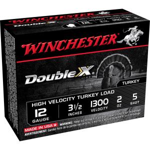 Winchester 12 Gauge Ammo Double X 12 Gauge 2 oz 3.5in Centerfire 10 Rounds Model: STH12355 0020892012219