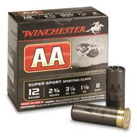 Winchester AA Super Sport Sporting Clays, 12 Gauge, 2 3/4", 1 1/8 oz. Shot Shells, 25 Rounds 0020892013995