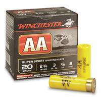 Winchester Aa Supersport Ammo 20 Gauge 2-3/4" 7/8 Oz #8 Shot - 20 Gauge 2-3/4" 7/8 Oz #8 Shot 25/Box 0020892014909