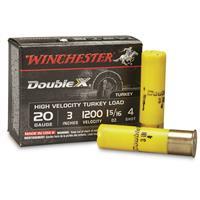 Winchester Double X High Velocity Turkey Loads, 20 Gauge, 3", 1 5/16 oz., 10 Rounds 0020892016903