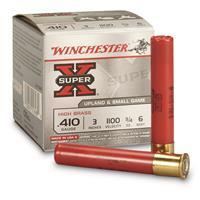 Winchester Super-X High Brass Ammo 410 Bore 3" 3/4 Oz #7.5 Shot - 410 Bore 3" 3/4 Oz #7.5 Shot 25/Box 0020892017009