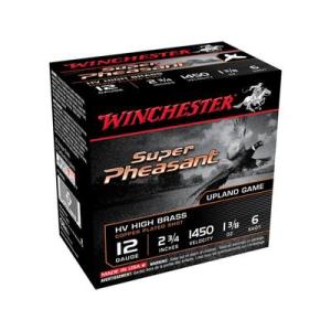 Winchester Super-X Super Pheasant Ammunition 12 Gauge 2-3/4" 1-3/8 oz #6 Copper Plated Shot Box of 25 0020892018037