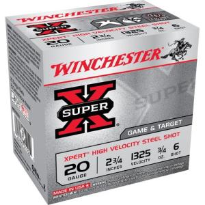 Winchester XPert Steel Loads, 20-ga, 2-3/4", 3/4 oz, #6 0020892019003