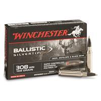 Winchester Supreme Ballistic Silvertip Ammo 308 Winchester 168gr Bst - 308 Winchester 168gr Ballistic Silver Tip 20/Box