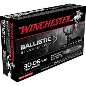 Winchester Supreme Ballistic Silvertip Ammo 30-06 Springfield 180gr Bst - 30-06 Springfield 180gr Ballistic Silver Tip 20/Box 0020892213968