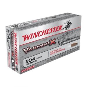Winchester Varmint X .204 Ruger 32 Grain Varmint X Poly Tip Ammo, 20 rounds 0020892219939