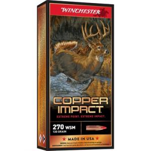 Winchester Deer Season XP Copper Impact .270 Winchester Ammunition 20 Rounds Copper Extreme Point 130 Grains X270CLF [FC-020892227897] 0020892227897