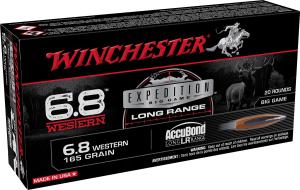 Winchester Copper Impact 6.8 Western 162 Grain Copper Extreme Point Brass Cased Centerfire Rifle Ammunition 20 Rounds X68WCLF 0020892229778