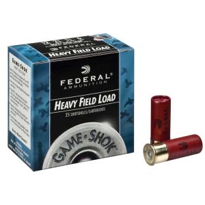 Federal Game-Shok Heavy Field Load, 12 Gauge, 2 3/4", 1 1/8 oz., 25 Rounds 0029465002060