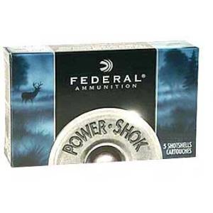 Federal Power-Shok Ammo 12 Gauge 3" #00 Shot - 12 Gauge 3" 15 Pellets #00 Shot 5/Box 0029465009649