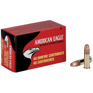 Federal American Eagle, .22LR, JHP, 38 Grain, 40 Rounds