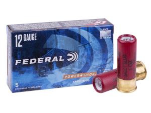 Federal Power-Shok Ammo 12 Gauge 2-3/4" 1 Oz Sabot Slug - 12 Gauge 2-3/4" 1 Oz Sabot Slug 5/Box 0029465027377