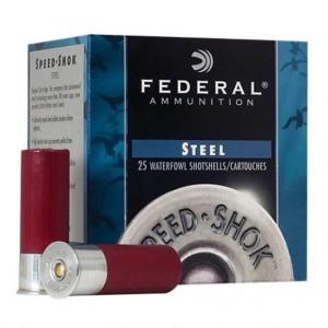 Federal Speed-Shok Ammo 20 Gauge 2-3/4" 3/4 Oz #4 Shot - 20 Gauge 2-3/4" 3/4 Oz #4 Shot 25/Box 0029465027926