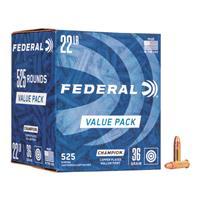 Federal Premium Champion Training - Rimfire .22 Long Rifle 36 Grain Copper Plated Hollow Point Rimfire Ammo 525 Rounds 745 0029465057169
