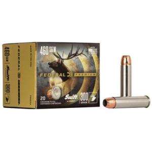 Federal Premium .460 S&W 300 Grain Swift A-Frame Nickel-Plated Cased Centerfire Pistol Ammunition 20 Rounds P460SA