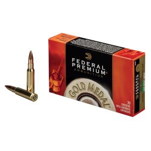 Federal Premium Gold Medal Ammo, .338 Lapua Mag, 300-gr, SMK-BTHP 0029465063139