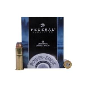 Federal Premium Power-Shok Handgun 41 Rem Magnum 210 Grain Jacketed Hollow Point Brass Cased Centerfire Pistol Ammunition 20 Rounds C41A