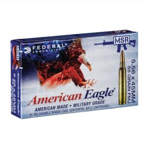 Federal American Eagle Tactical Ammo 5.56x45mm Nato 55gr Xm193 - 5.56mm Nato 55gr Full Metal Jacket 20/Box 0029465094607