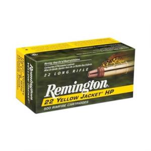 Remington Yellow Jacket Ammo 22 Long Rifle 33gr Truncated Cone Hp - 22 Long Rifle 33gr Truncated Cone Hollow Point 50/Box