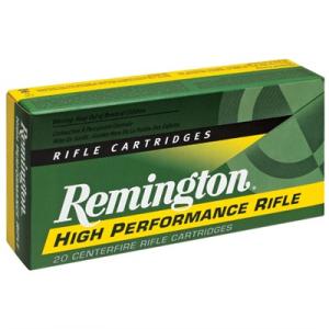 Remington High Performance Rifle Ammunition, .22-250 Rem, 55-gr, PSP, 20 Rounds 0047700051208