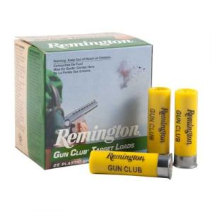 Remington Gun Club Target Ammo 20 Gauge 2-3/4" 7/8 Oz #9 Shot - 20 Gauge 2-3/4" 7/8 Oz #9 Shot 25/Box 0047700307206