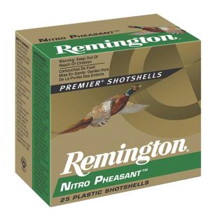 Remington Nitro Pheasant Loads, 12 Gauge, NP12, 2 3/4" 1 1/4 ozs., 25 Rounds